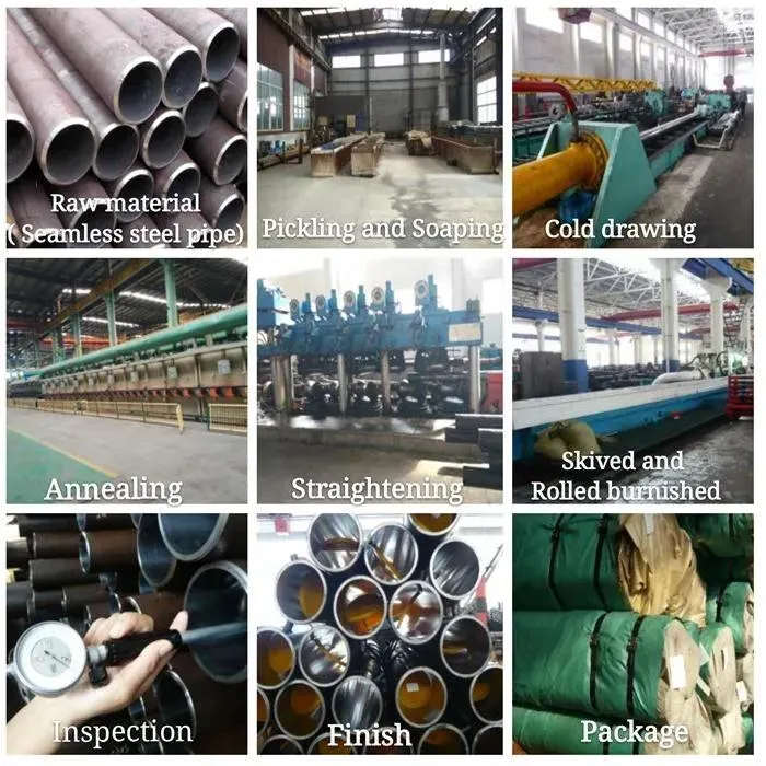 High Quality St52 Honed Oil Gas Hydraulic Cylinder Carbon Cold Drawn Seamless Steel Pipe Tube