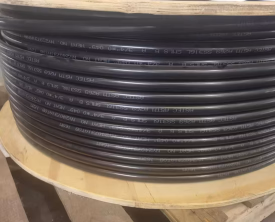 Tubo de bobina de aço inoxidável, ASTM A213/A213m, TP304/304L, Tp316/316L, Od 5mm-48mm