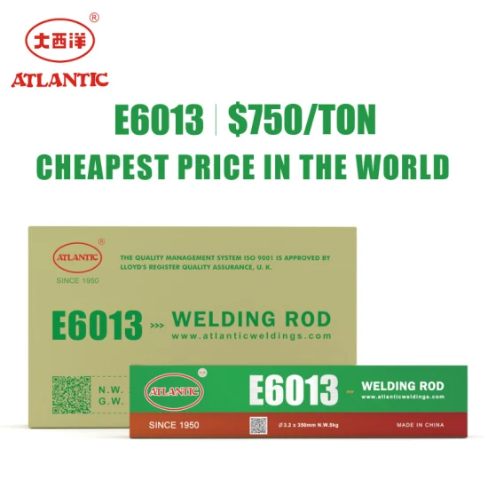 Atlantic Fast Delivery Steel Welding Rod Aws 6013 E6013 6011 7016 7018 Stick Welding Materials E6011 E7016 E7018 Weld Electrode Rod